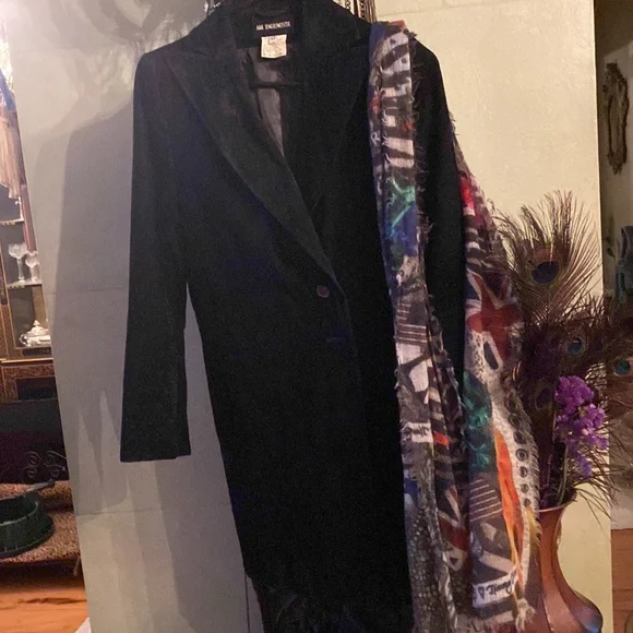 Anne Demeulemeester Black Velvet Size 40 Blazer - Picture 2 of 3